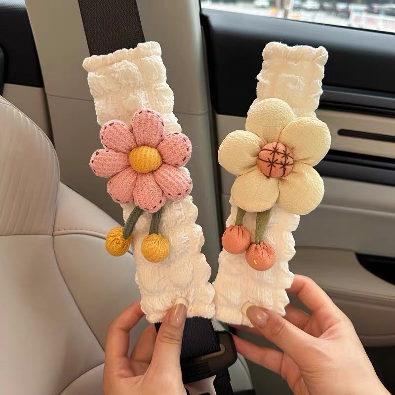 Bọc seat belt gấu và hoa