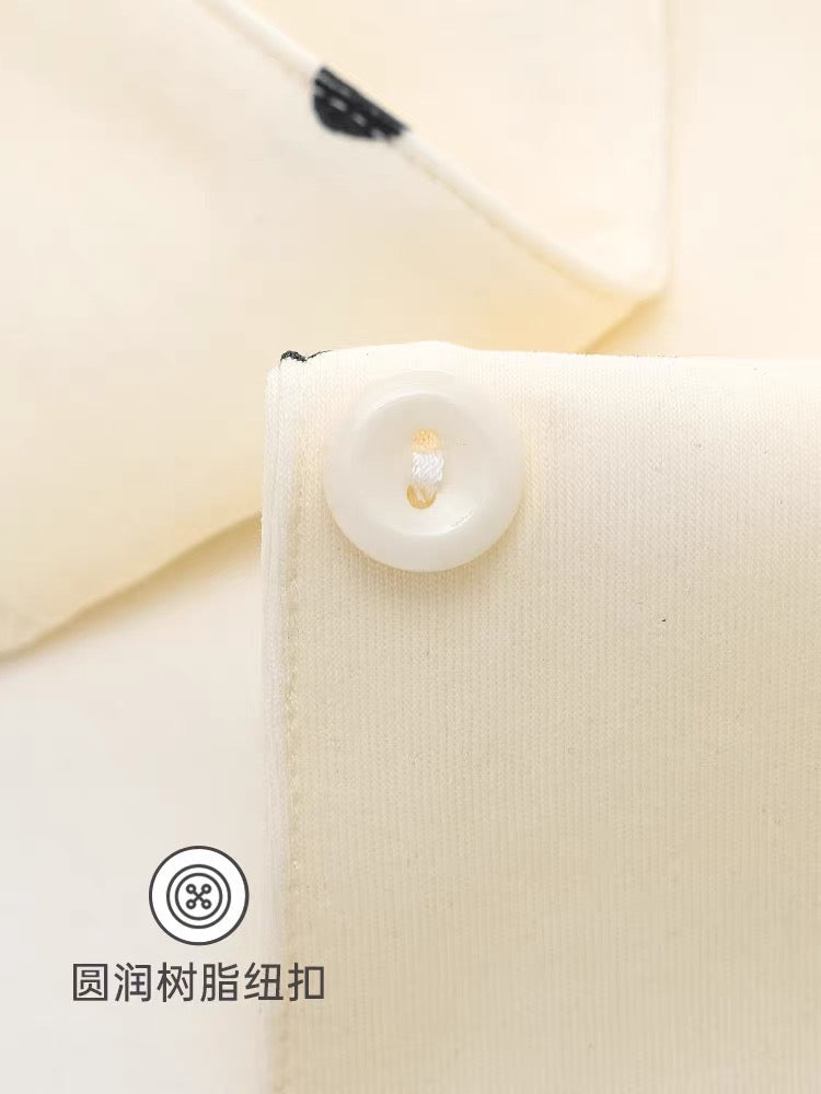 Pijama tay dài quần dài gấu trúc