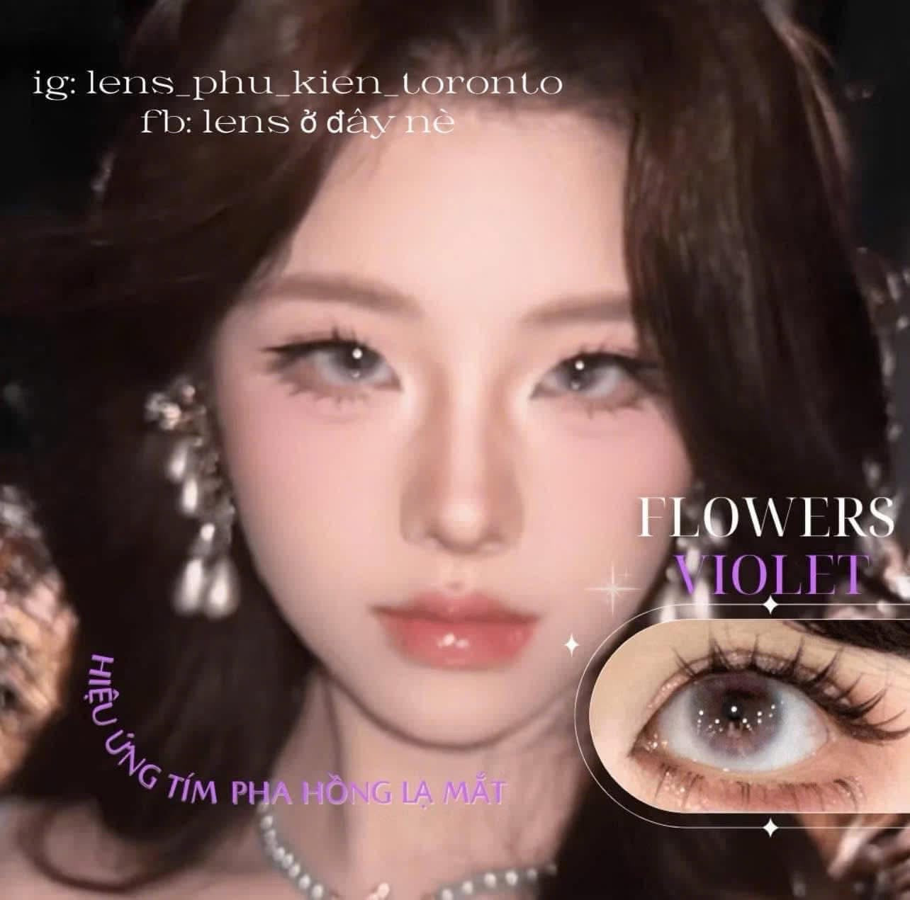 Contact Lens - Flowers Violet