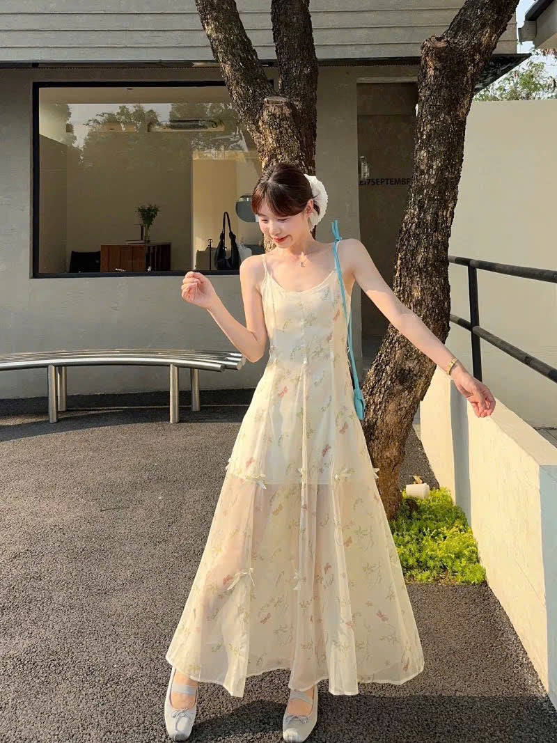 Váy 2 dây 3 kiểu