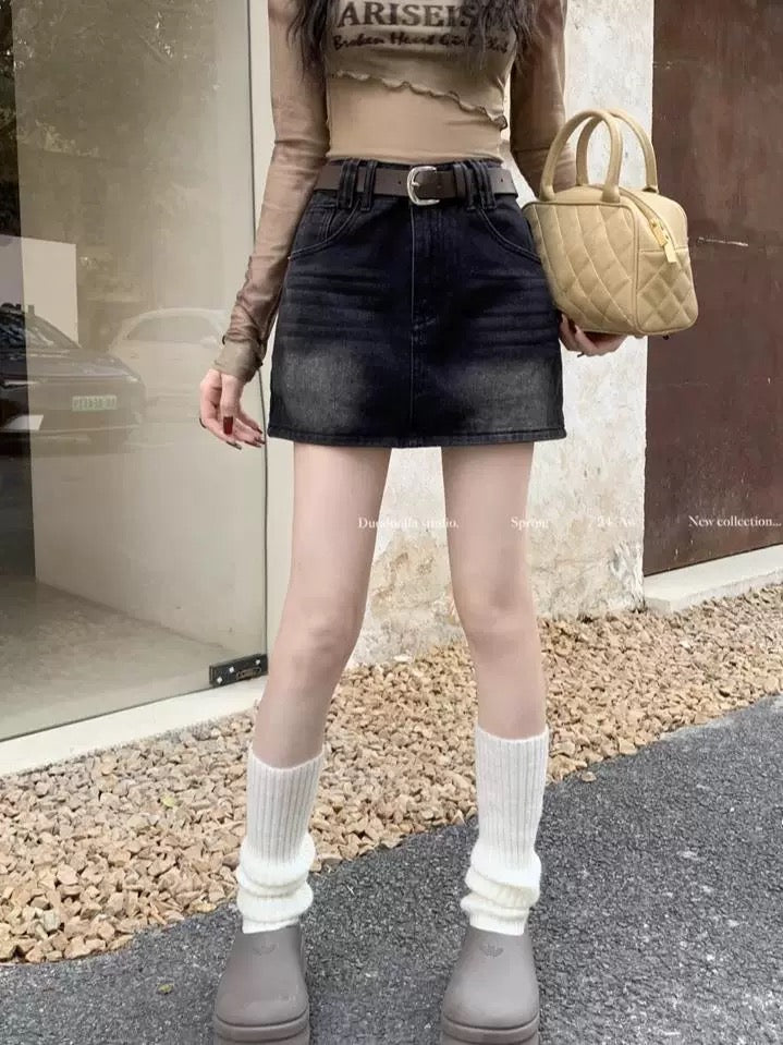 Chân váy jean top 1 Taobao gom order 30$