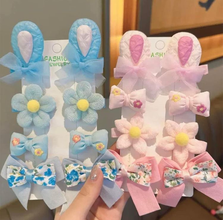 Set kẹp tóc 8 chi tiết cho bé iu công chúa