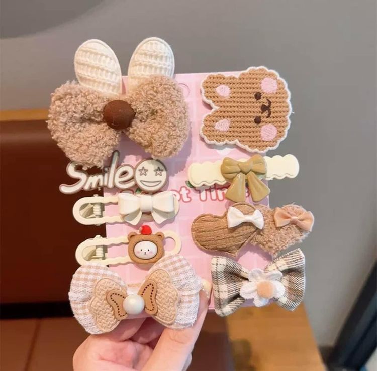 Set kẹp gấu xinh cho bé gái iu