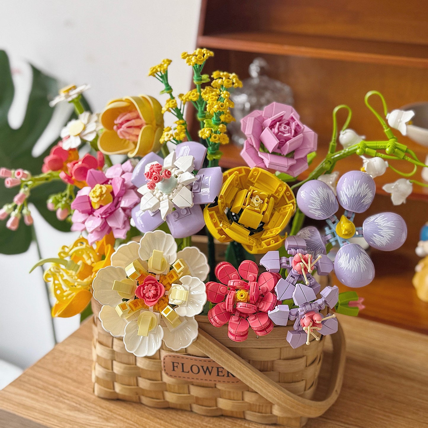 Lego hoa tone tím mộng mơ kèm hướng dẫn