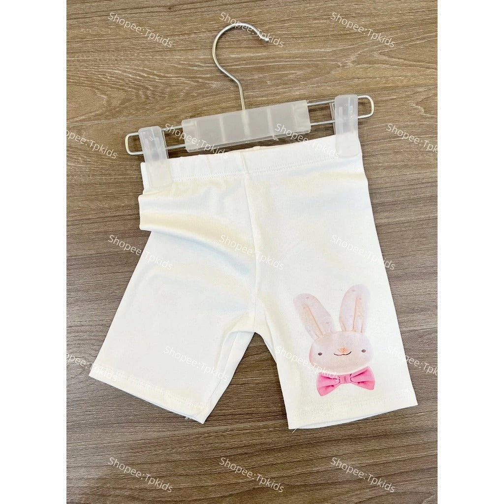 Quần legging đùi thỏ đeo nơ cho bé gái