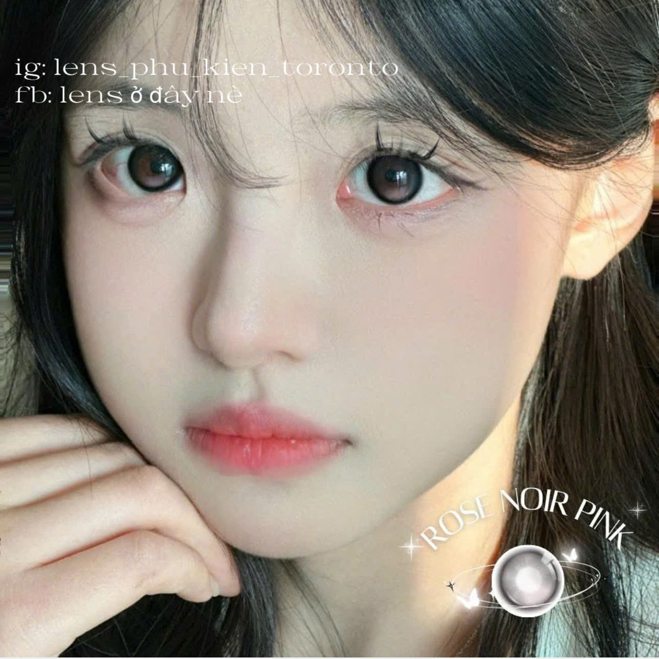 Contact lens - Rose Noir Pink