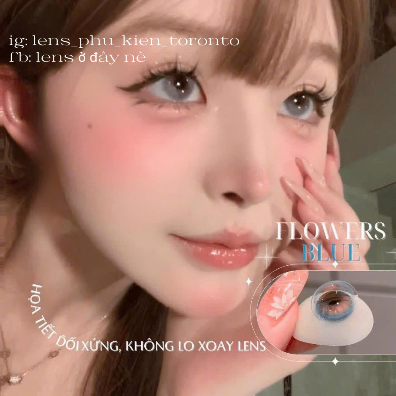 Contact Lens - Flower Blue