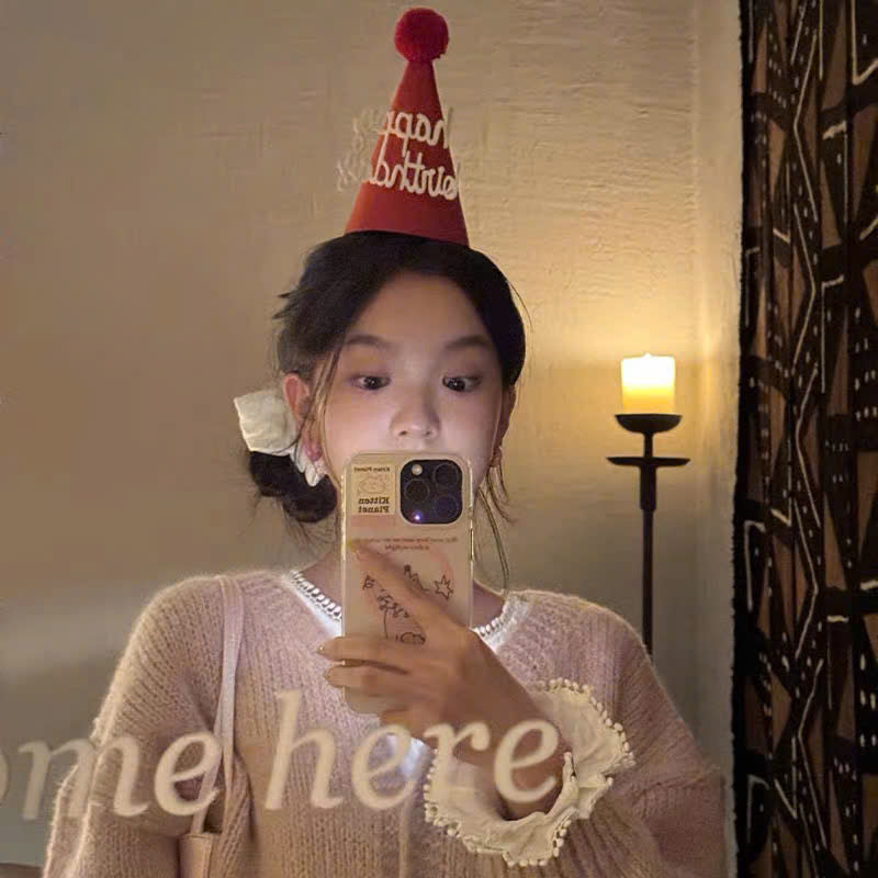 Bờm tóc mũ Happy Birthday cài tóc sinh nhật