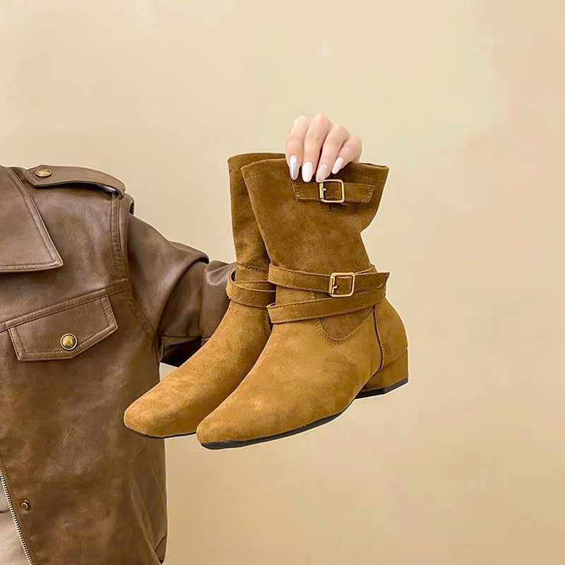 Boots da cổ thấp mũi nhọn thời trang