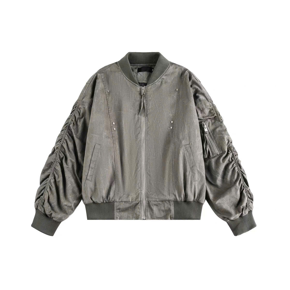 Áo khoác bomber hoạ tiết phai màu cá tính