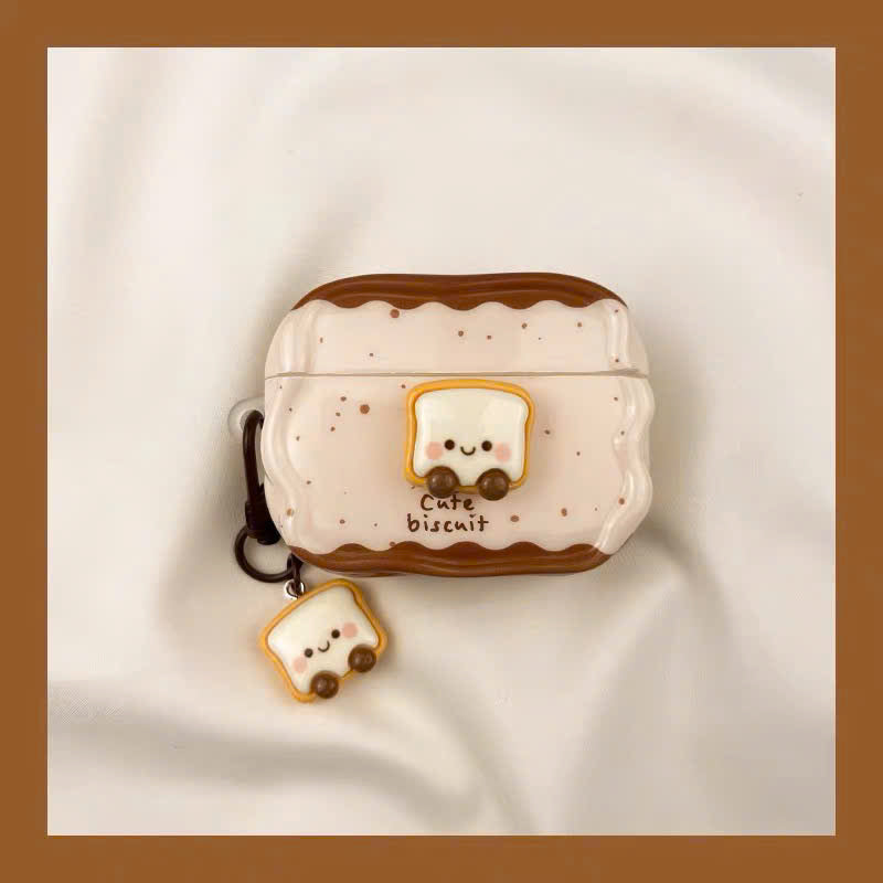 Case Airpods bánh sandwich và heo ôm donut kèm charm