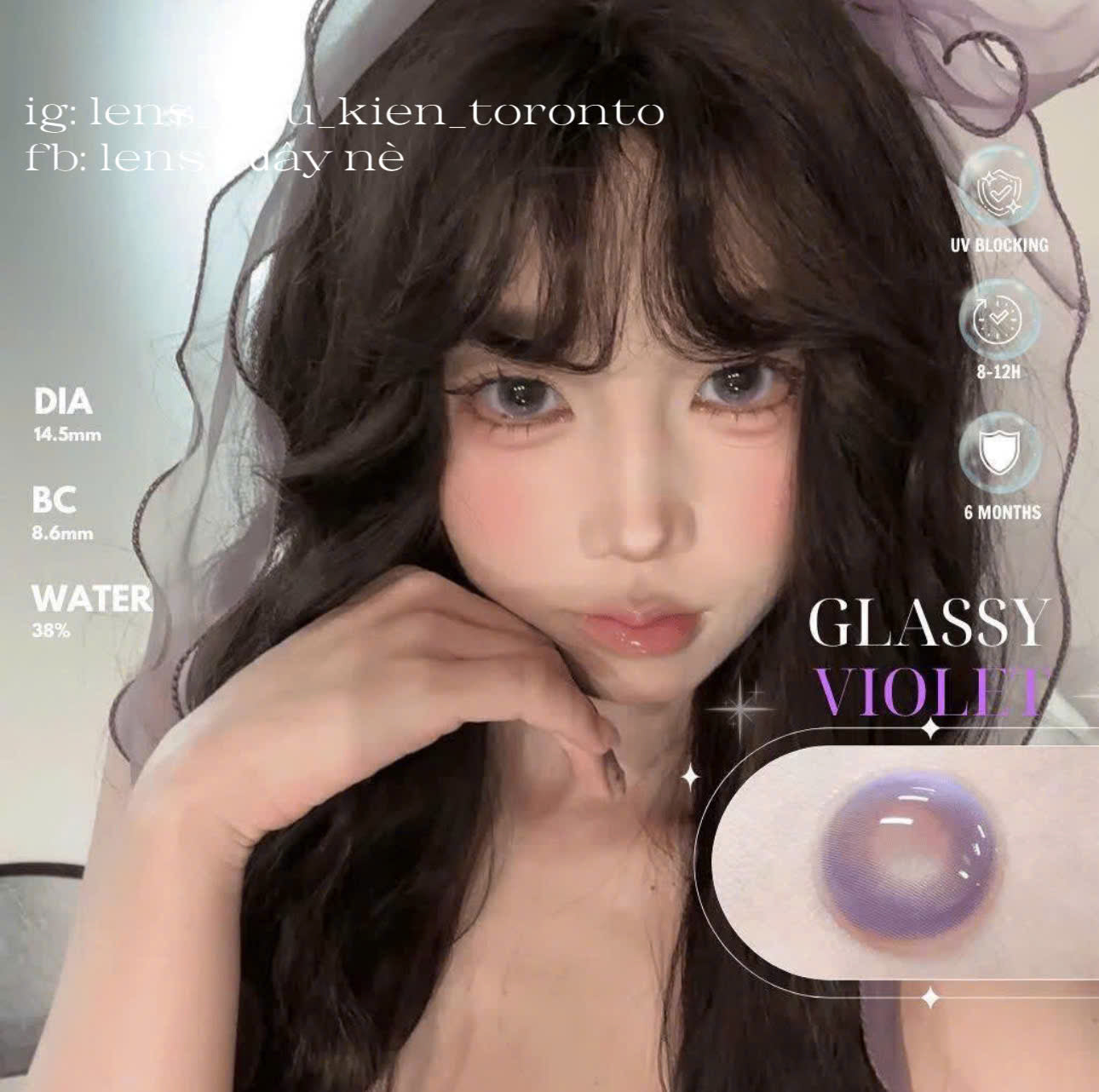 Contact Lens - Glassy Violet