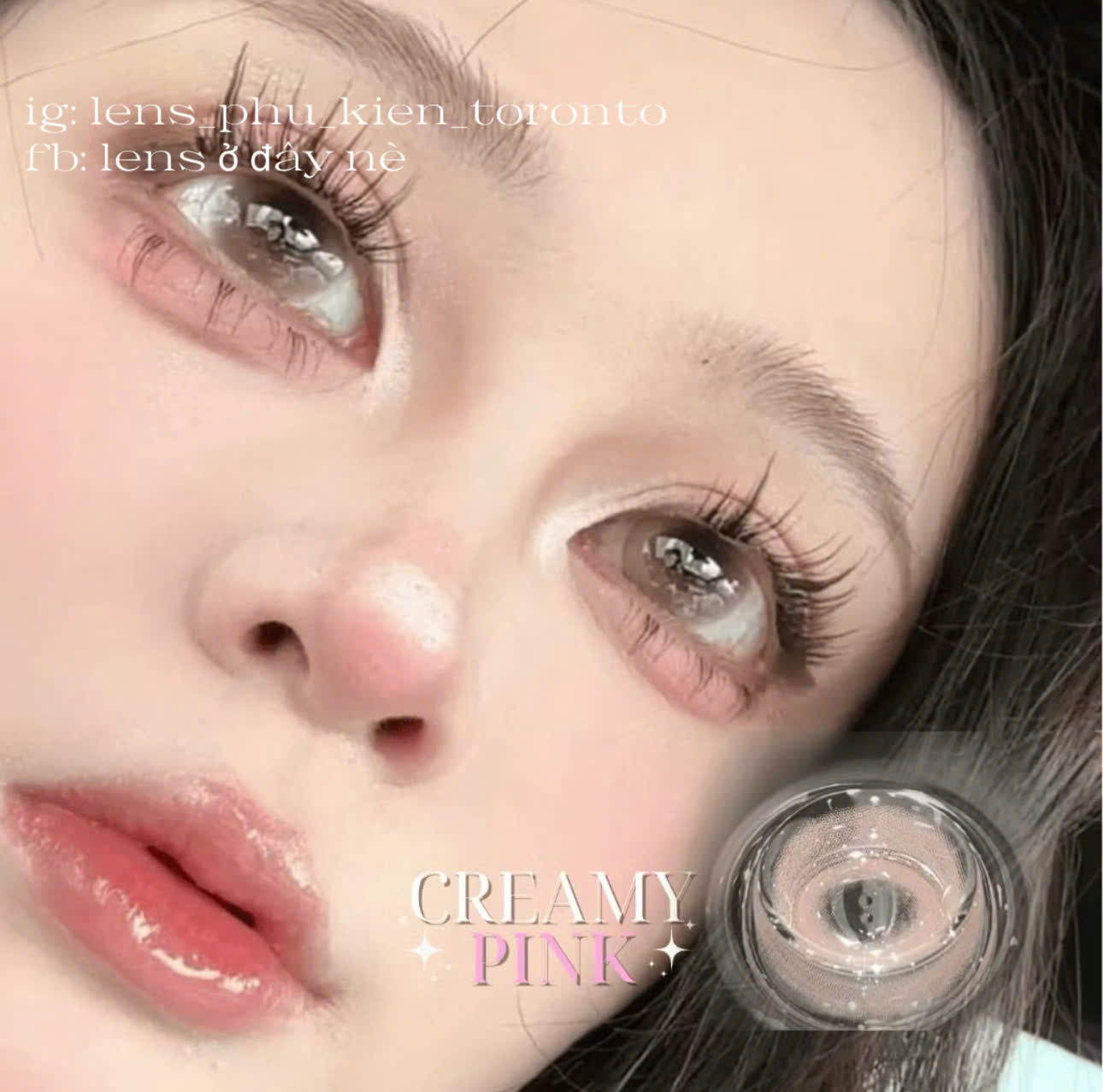 Contact Lens - Creamy Pink