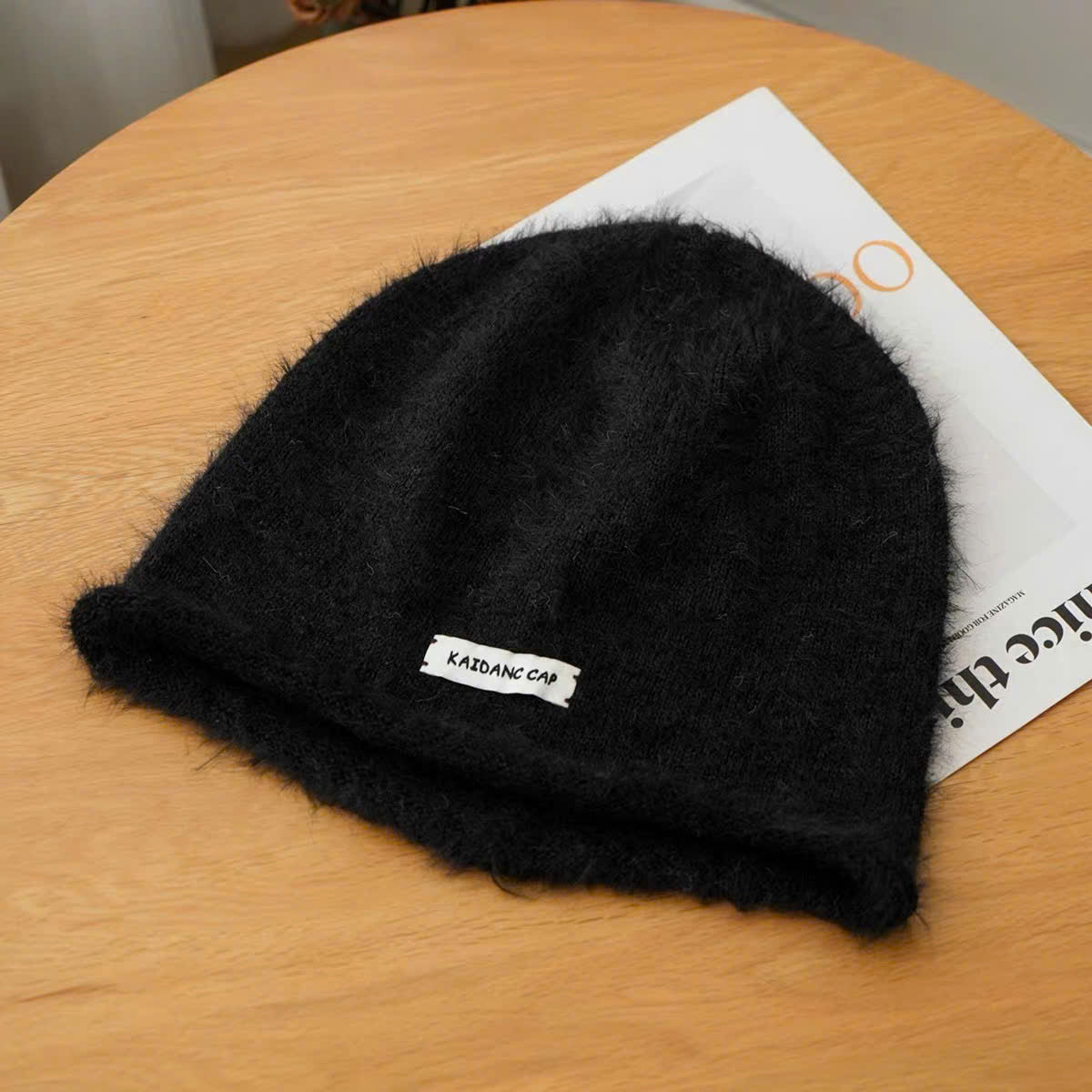 Mũ len beanie trùm đầu phụ kiện thu đông
