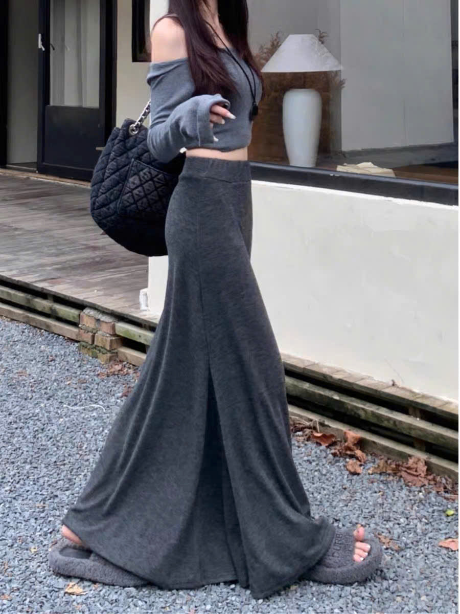 Chân váy đuôi cá dài lưng thun tôn vòng 3