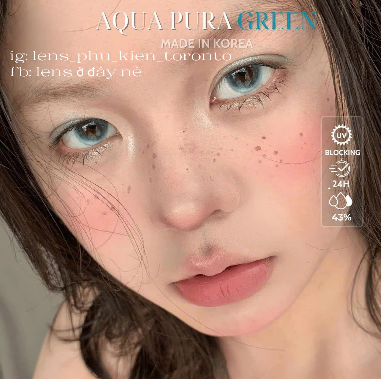 Contact Lens cao cấp - Aqua Pura Green