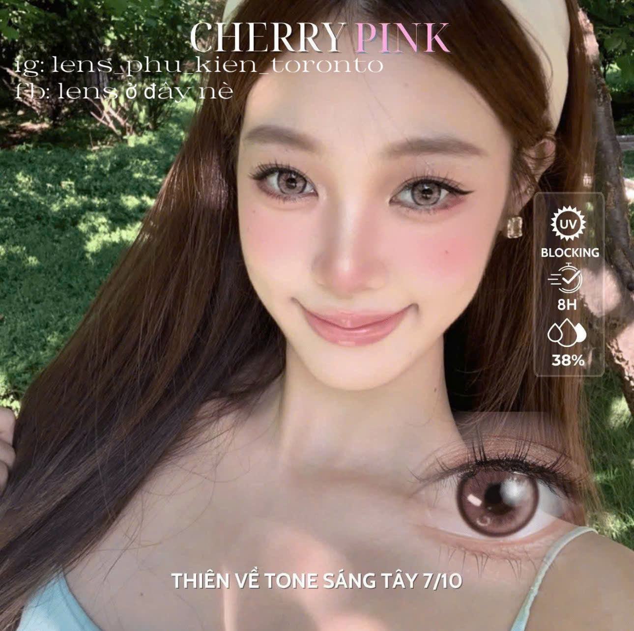 Contact lens - Cherry Pink