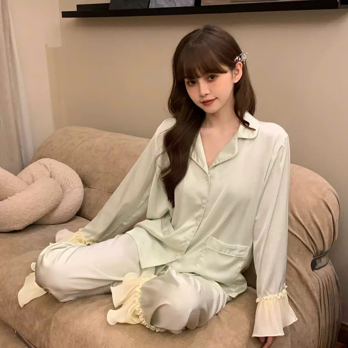 Pijama TDQD tay voan đủ màu cực xinh xắn