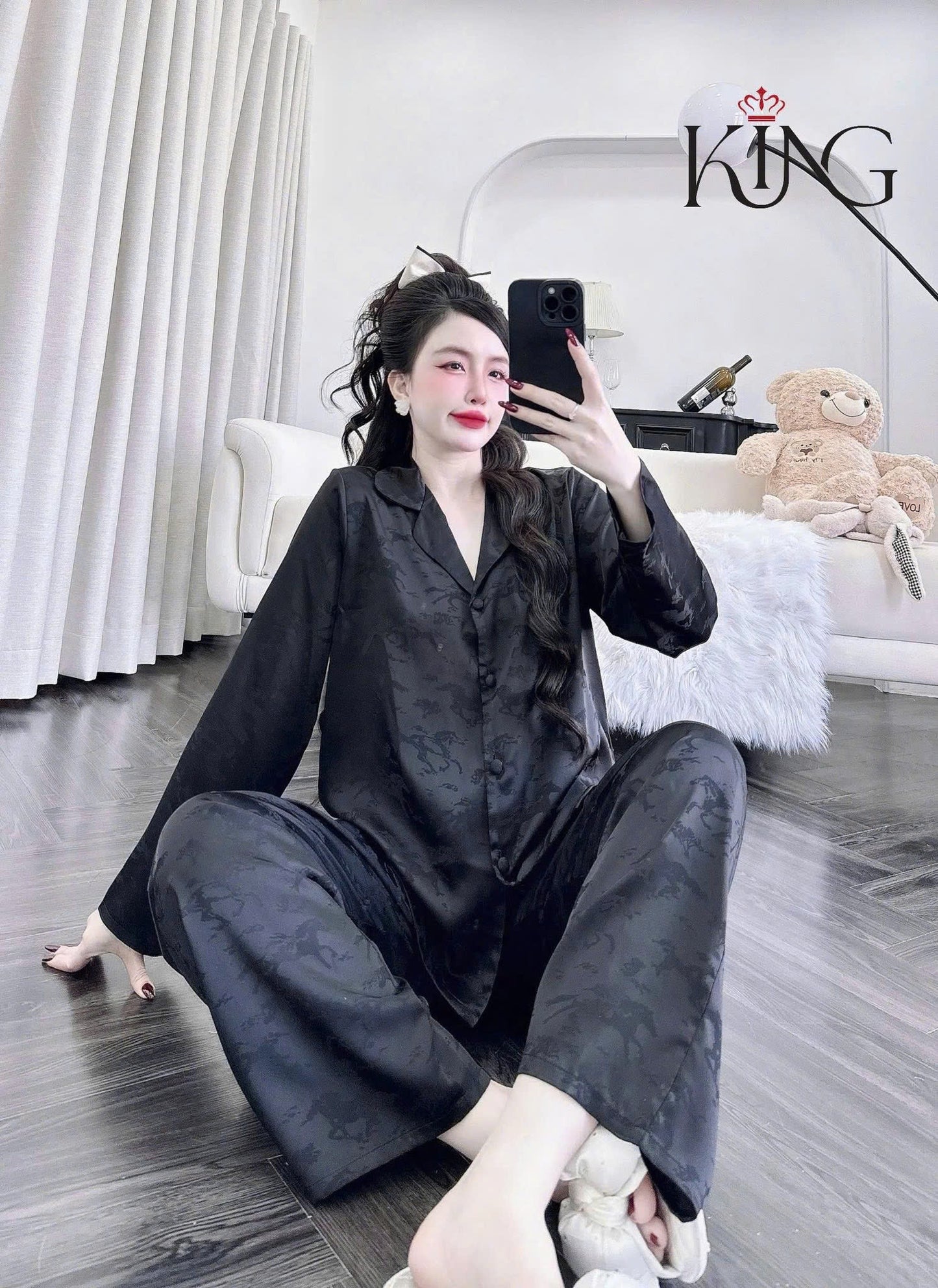 Pijama thuê phi mã truyền thống chất lụa cao cấp
