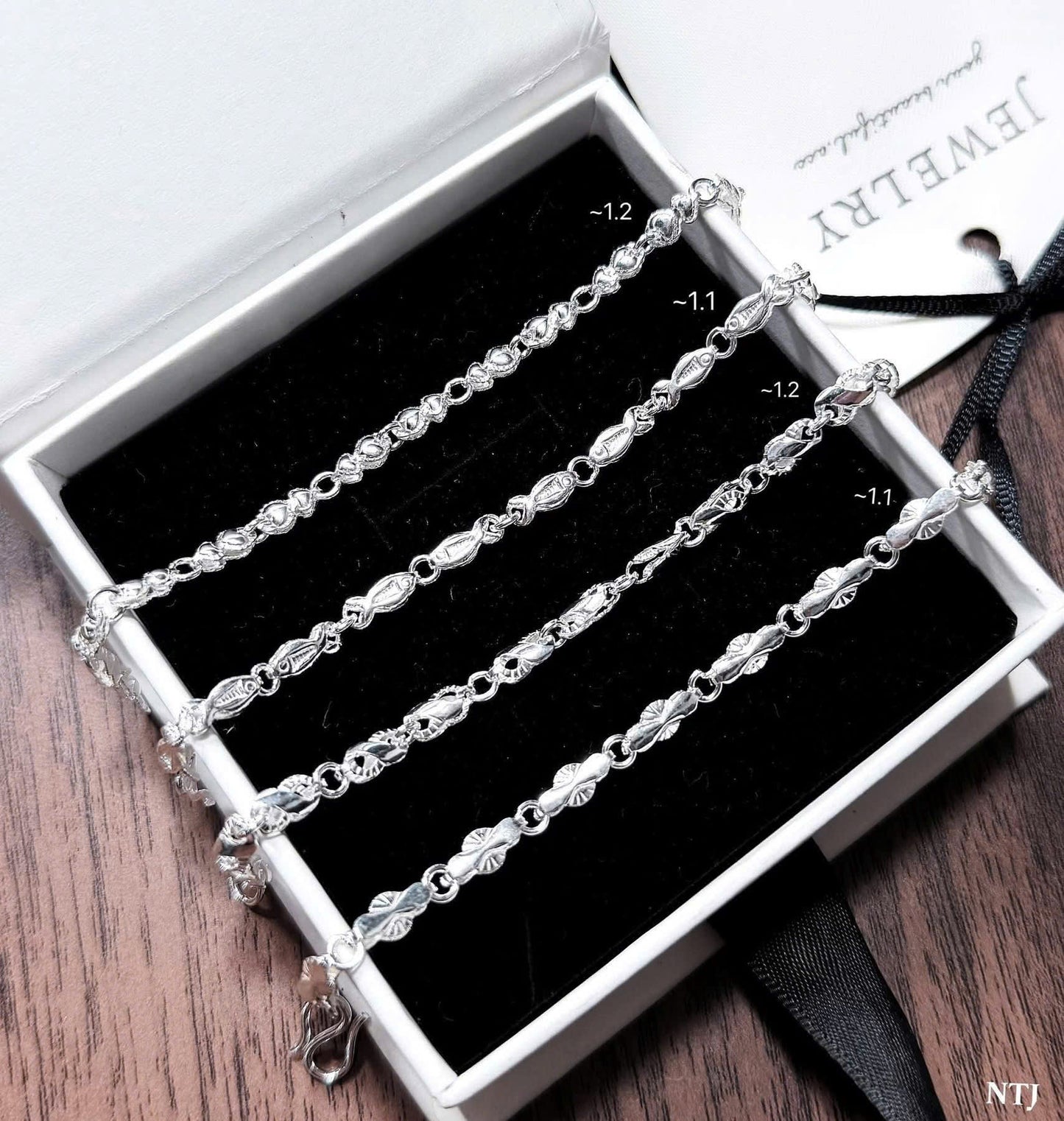 Trang sức bạc cho bé trai đặt làm theo size
