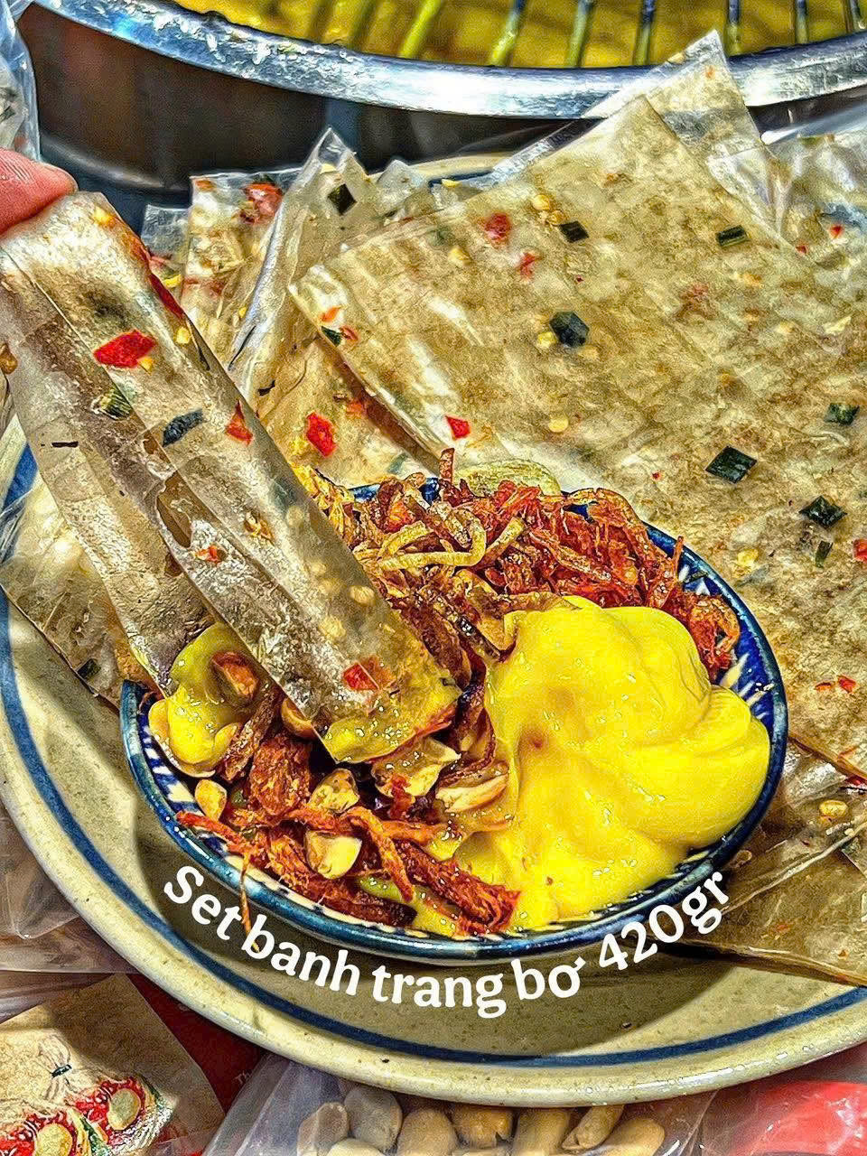 Set bánh tráng bơ thập cẩm