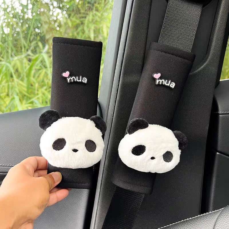 Bọc seat belt đen kèm thú dễ thương