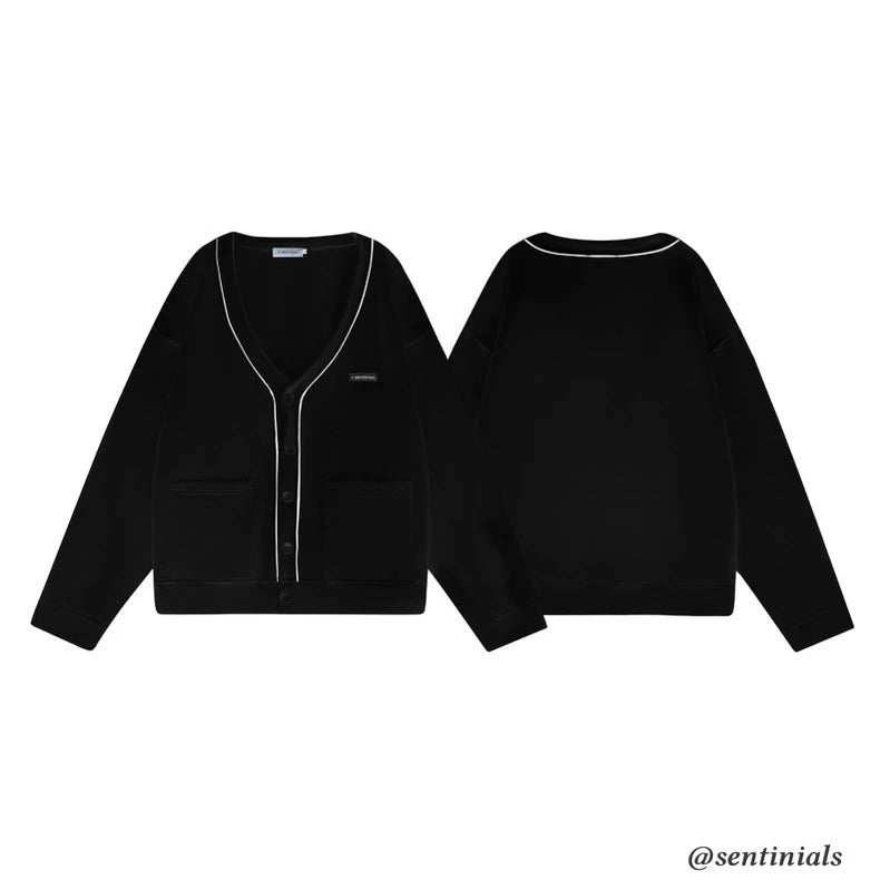 Áo cardigan viền đen Sentinials local brand Việt Nam