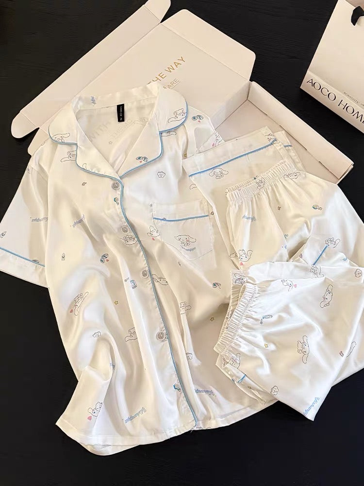 Set pijama 3 món hoạt hình Cinnamoroll siêu yêu