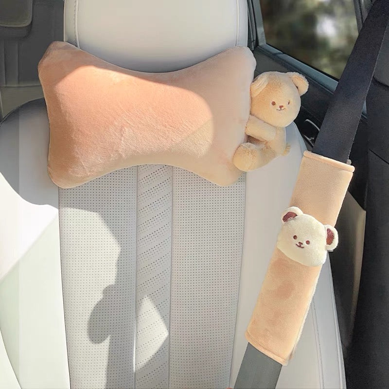 Bọc seat belt gấu bông