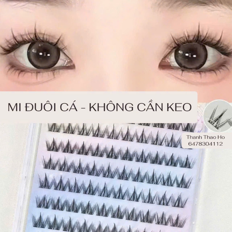 Mi đuôi cá sẵn keo hack mắt to tròn