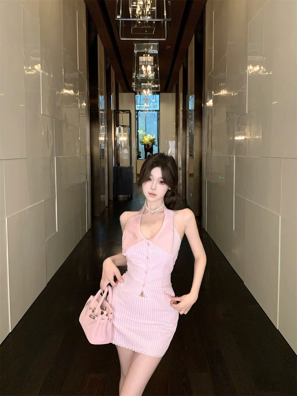 Set đồ hồng tiểu thư