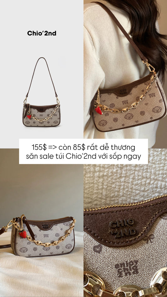 Túi đeo vai Chio'2nd dễ thương sale chỉ 85$