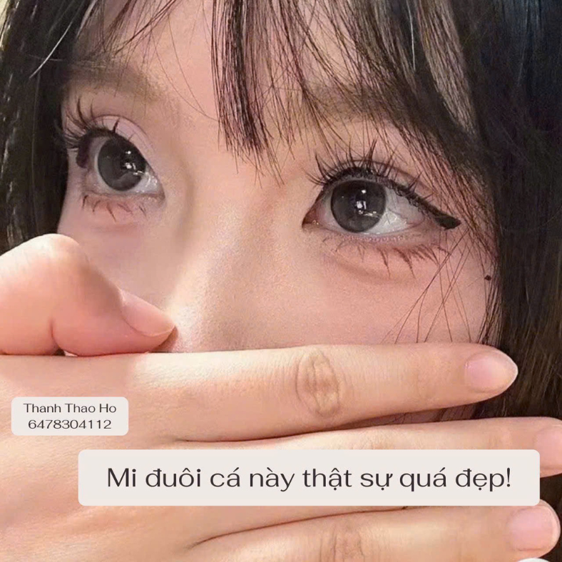 Mi đuôi cá sẵn keo hack mắt to tròn
