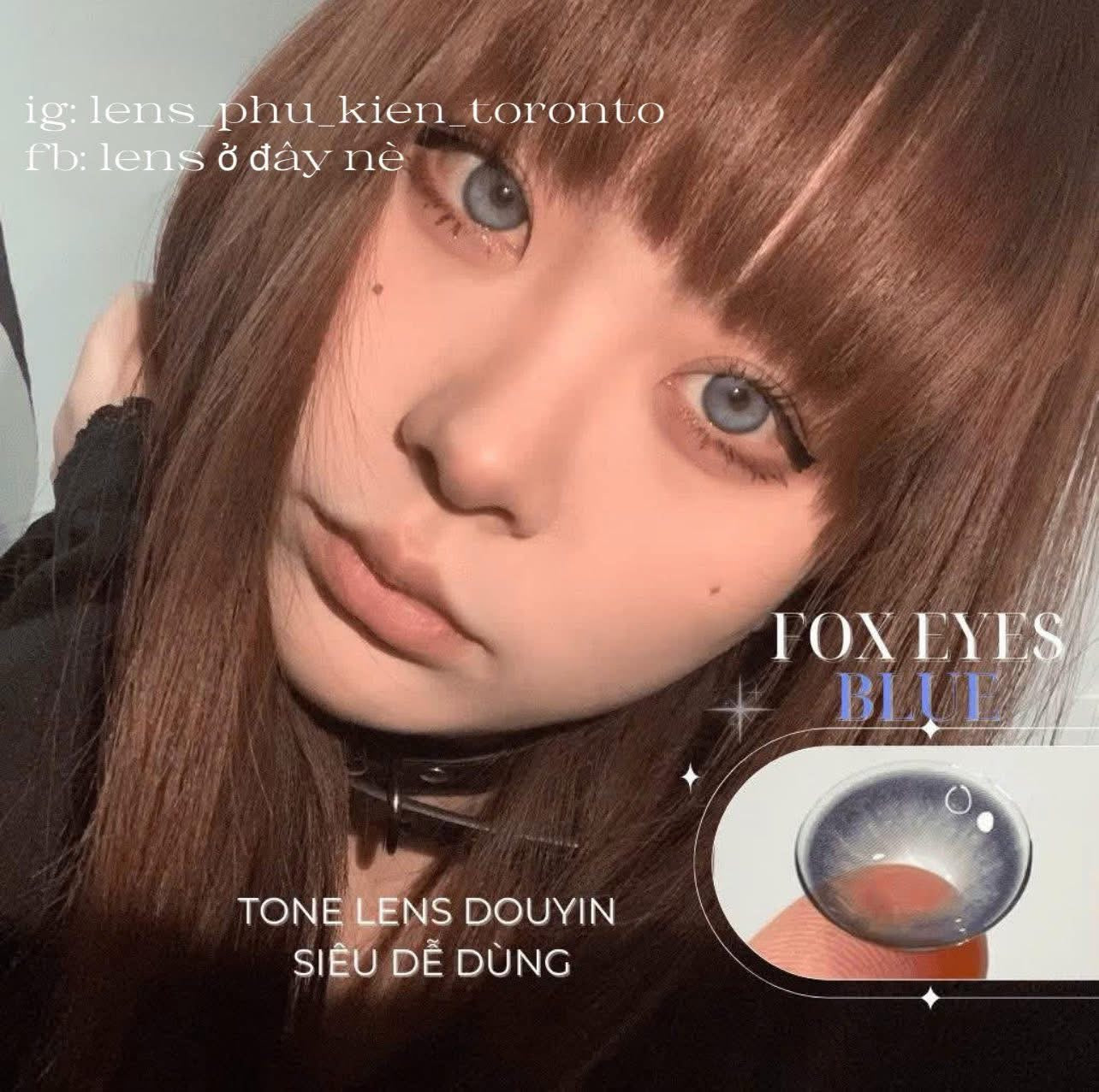 Contact Lens - Fox Eyes Blue