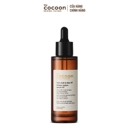 ￼Tinh chất bí đao (serum) 7% Niacinamide sạch mụn chuyên sâu & mờ vết thâm Cocoon 70ml