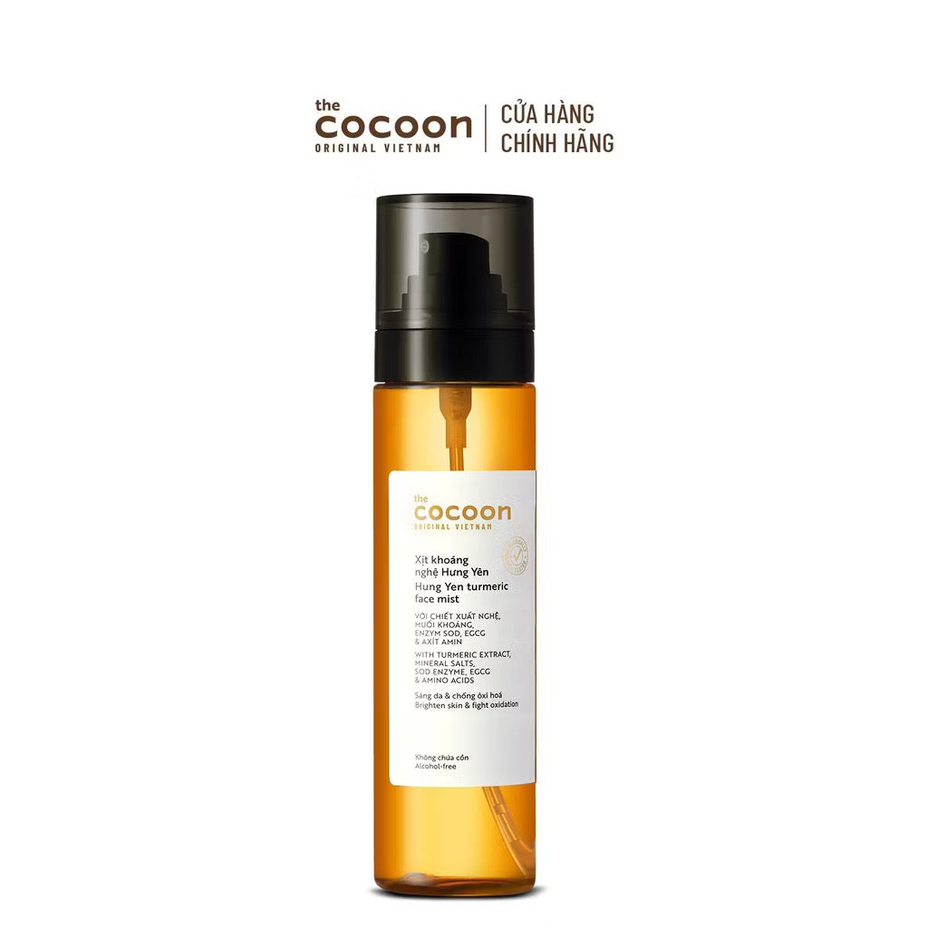 ￼Xịt khoáng nghệ Hưng Yên giúp sáng da và ngăn ngừa oxy hóa Cocoon 130ml