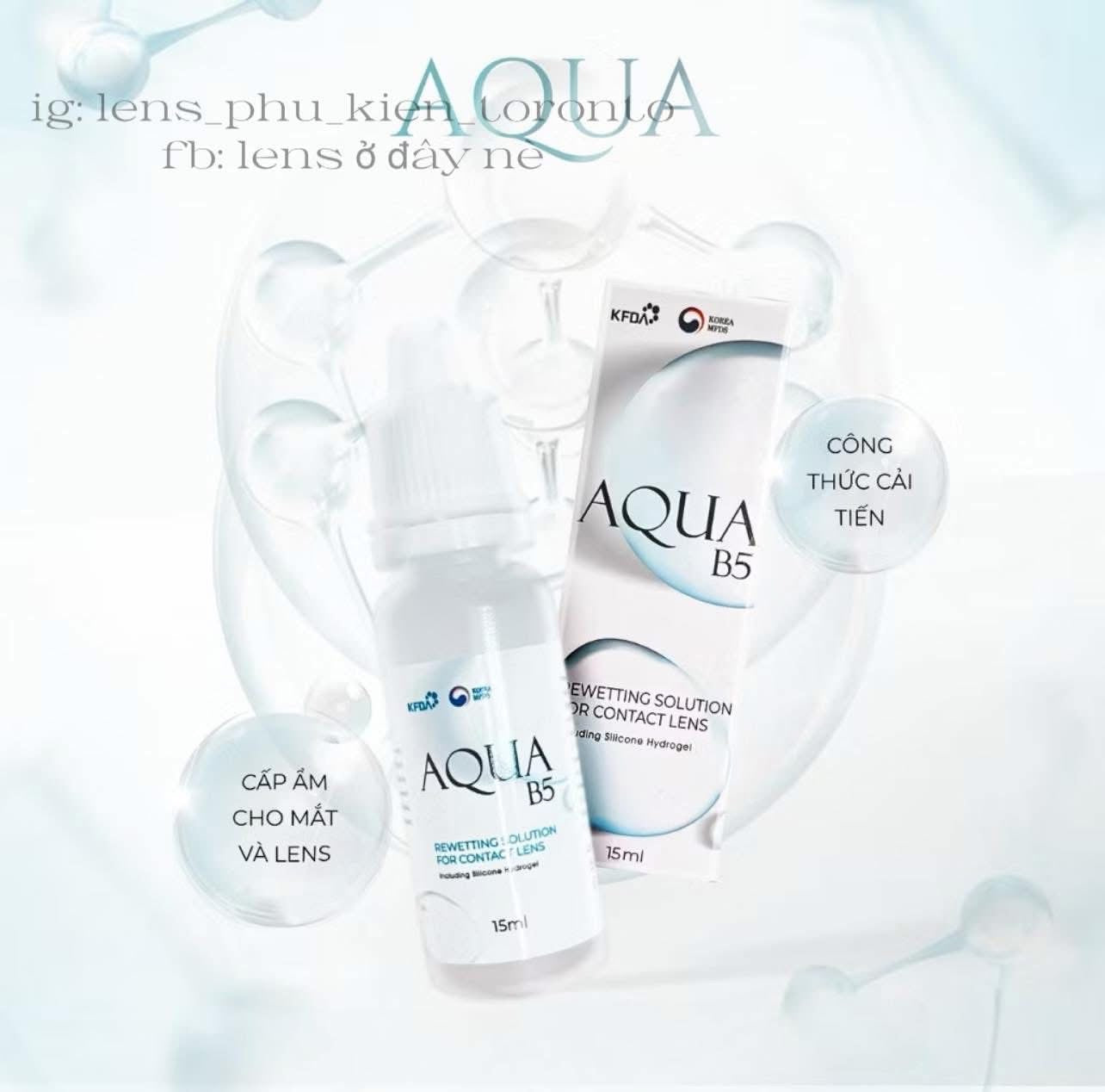 Nước nhỏ mắt lens Aqua B5 15ml