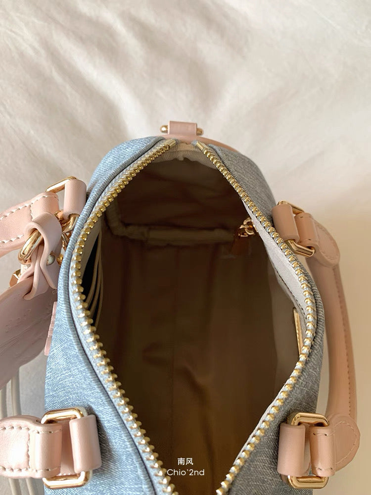 Túi denim phối hồng Chio’2nd