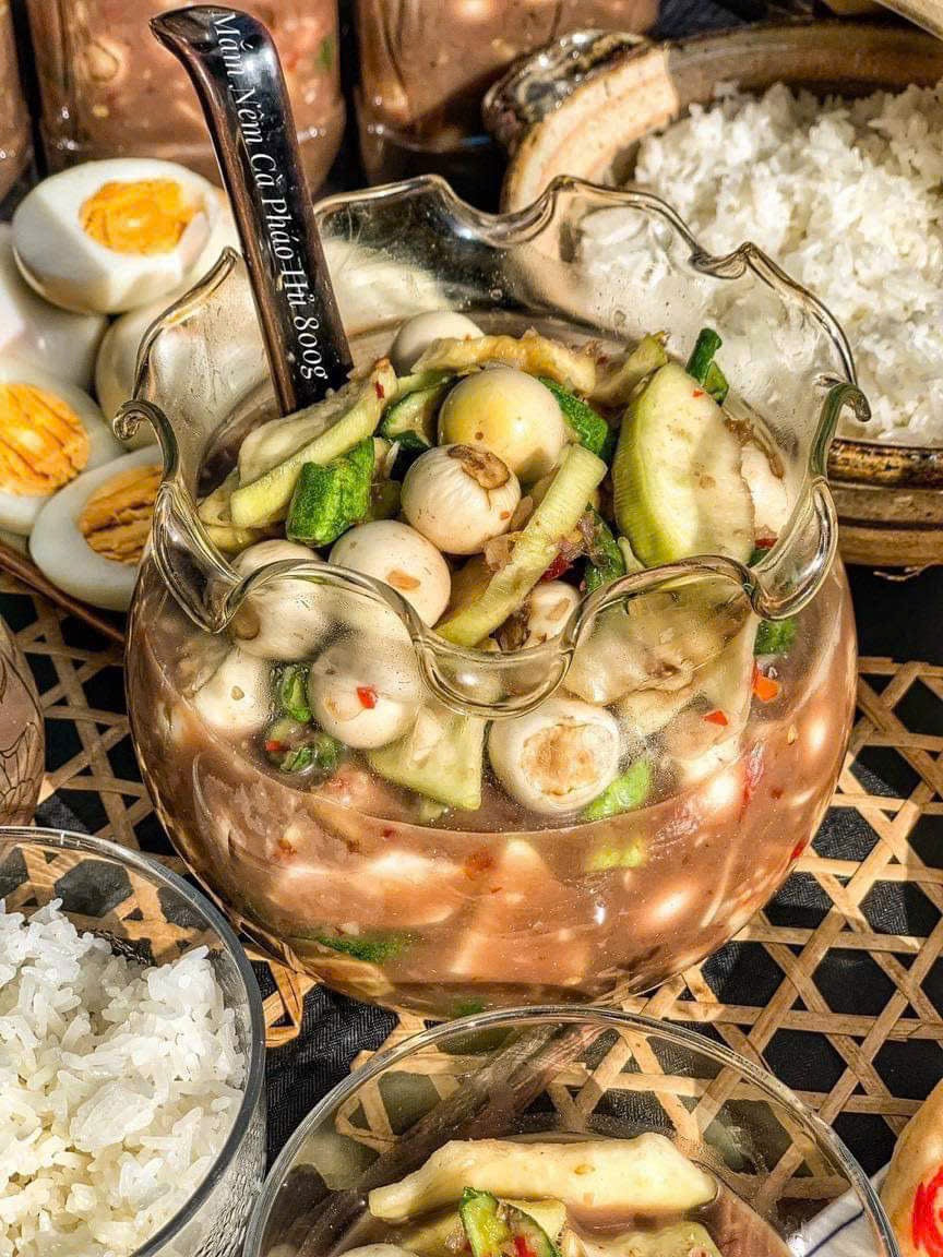 Mắm nêm cà pháo chuẩn vị quê nhà