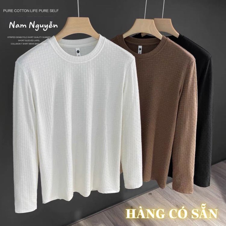 Áo dài tay len thanh lịch