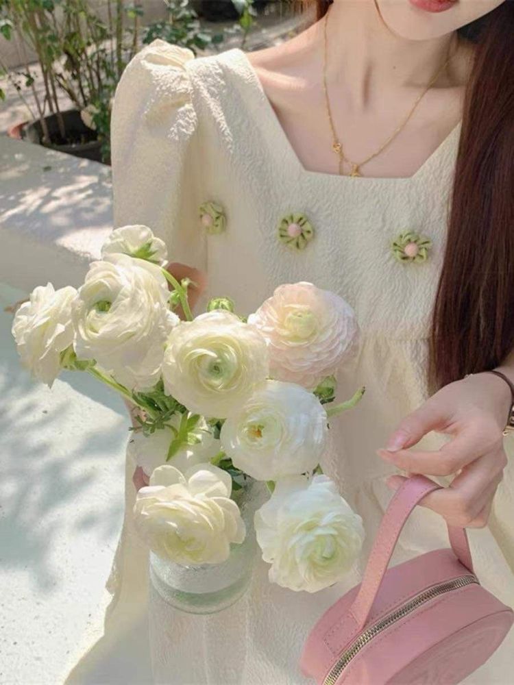 Đầm bầu xoè xinh xắn có sẵn