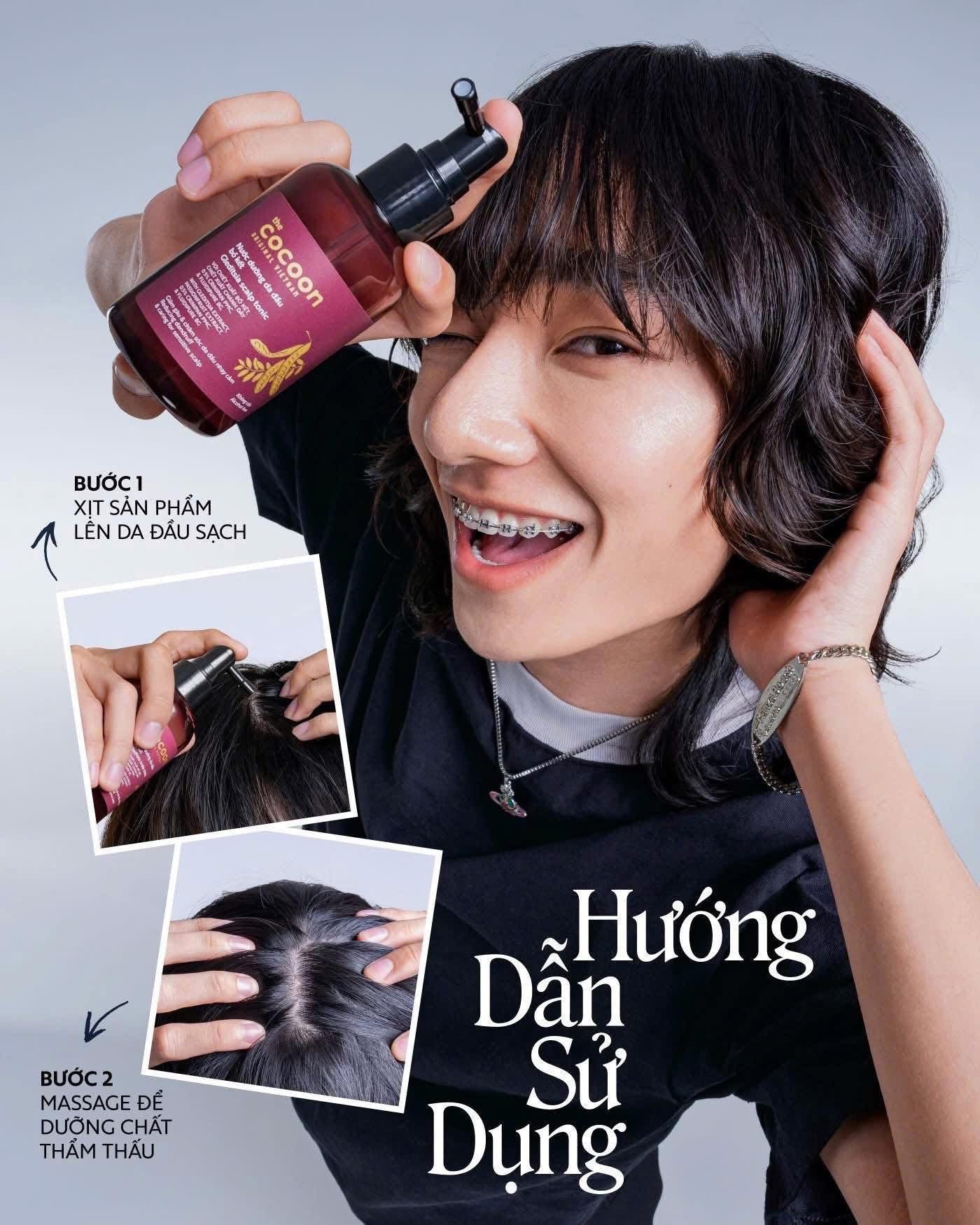 Có sẵn | Nước dưỡng da đầu bồ kết Cocoon