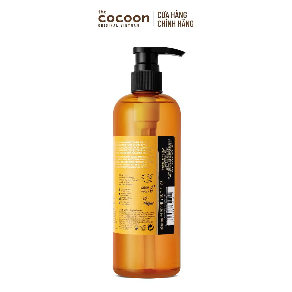 ￼Gel tắm đường thốt nốt An Giang Cocoon 500ml