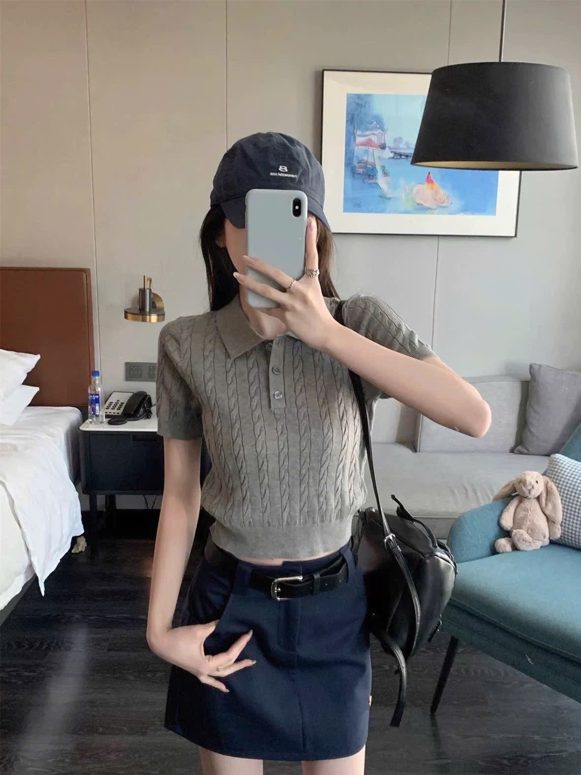 Áo polo dệt kim thanh lịch