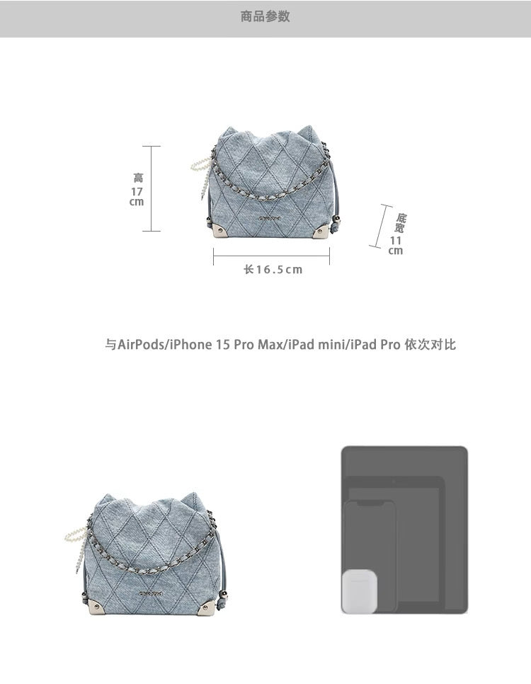 Túi denim xanh Chio’2nd