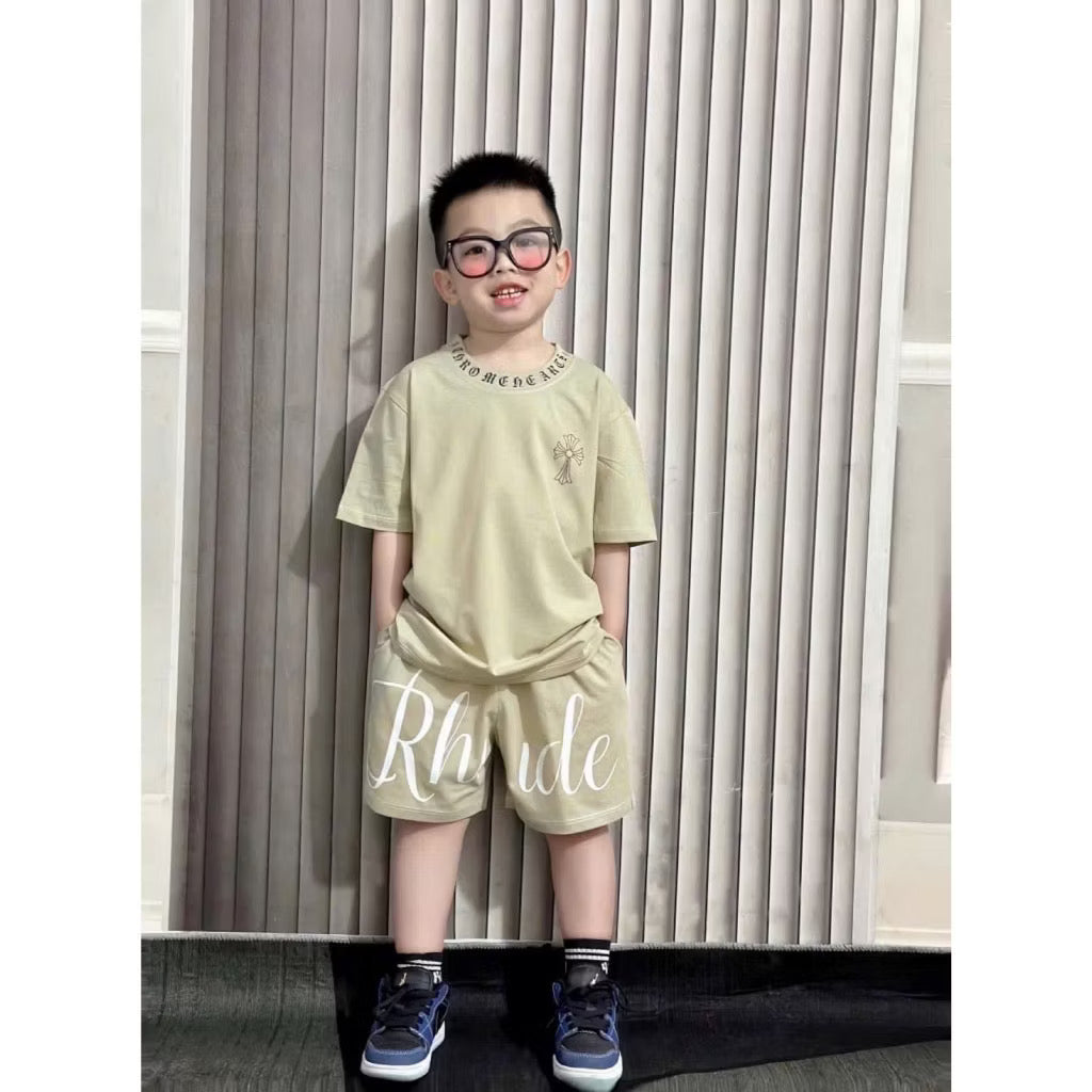 Bộ áo phông quần đùi be cho bé trai