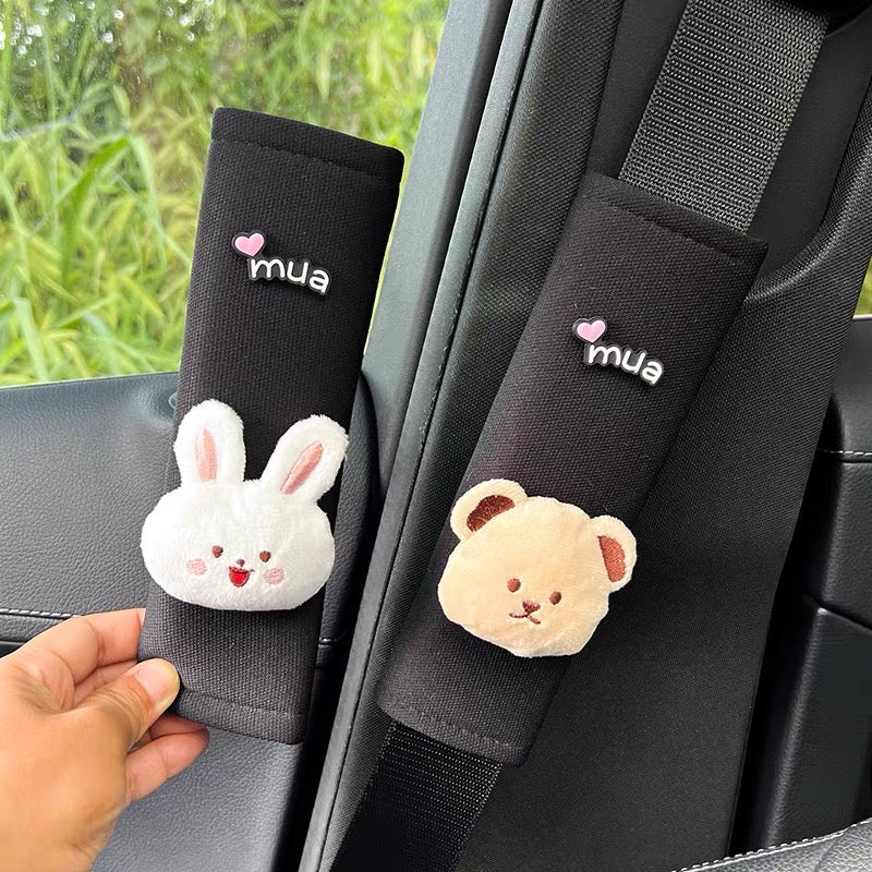 Bọc seat belt đen kèm thú dễ thương