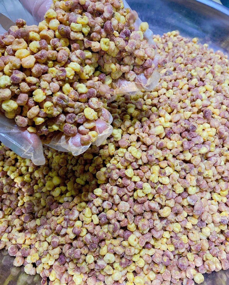 Ngô nếp nương tím Điện Biên rang củi vị phô mai