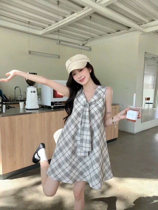 Váy caro cổ điển