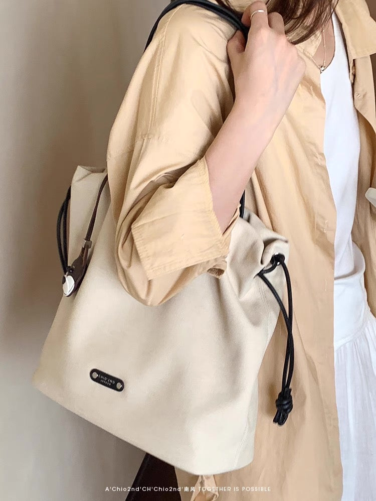 Túi tote dây rút Chio’2nd dày dặn